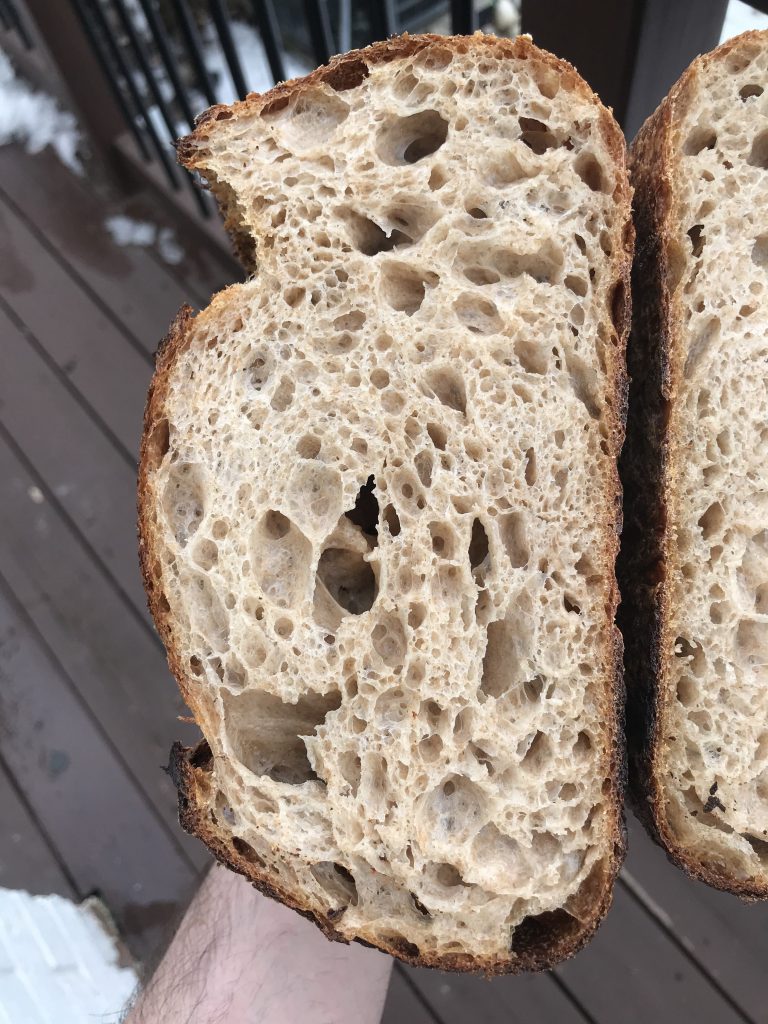 50% whole wheat sourdough