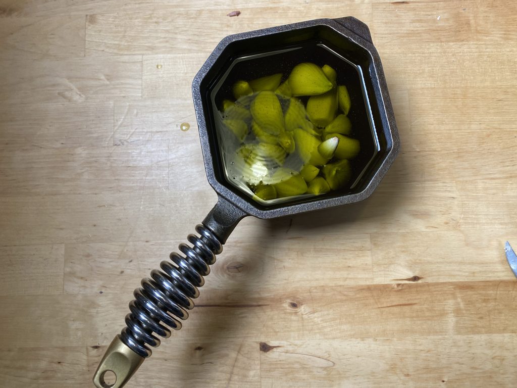 sourdough crouton garlic confit